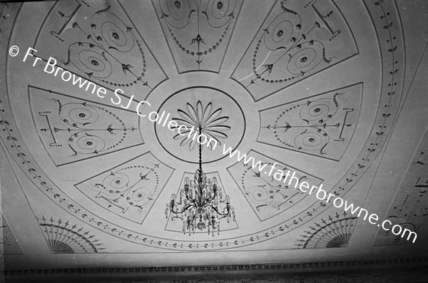 GLIN CASTLE  STAIRCASE HALL CEILING